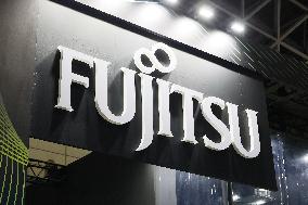 Fujitsu signboard and logo